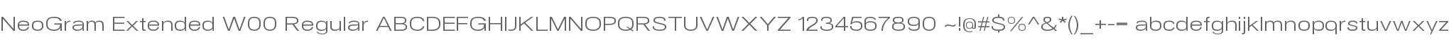 NeoGram Extended W00 Regular