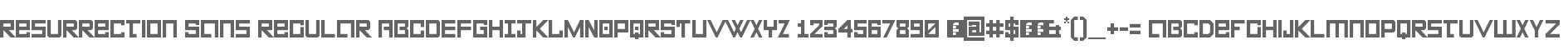 Resurrection Sans Regular