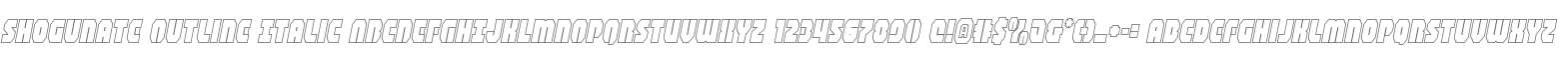 Shogunate Outline Italic