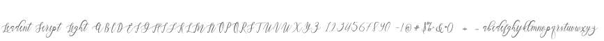 Leadent Script Light