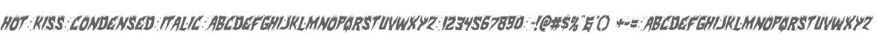 Hot Kiss Condensed Italic