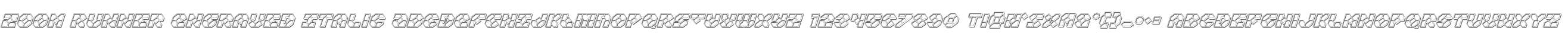 Zoom Runner Engraved Italic