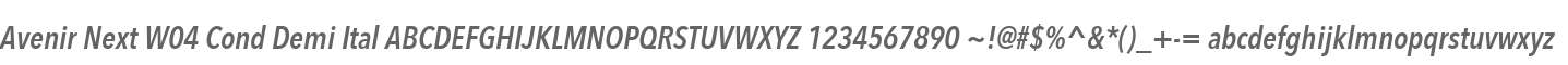 Avenir Next W04 Cond Demi Ital