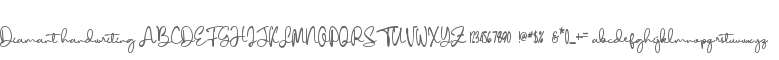 Diamant handwriting
