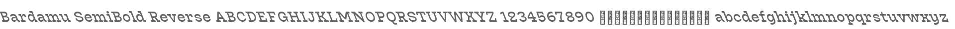 Bardamu SemiBold Reverse