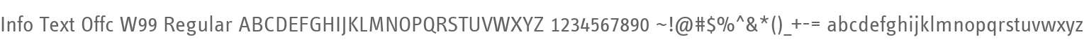 Info Text Offc W99 Regular