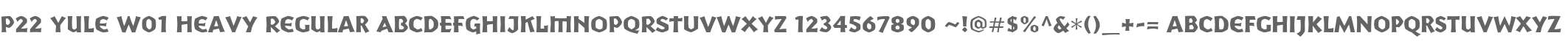 P22 Yule W01 Heavy Regular