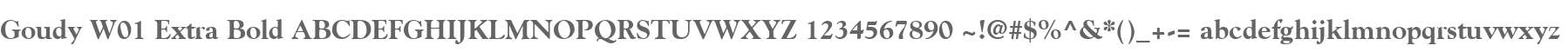 Goudy W01 Extra Bold