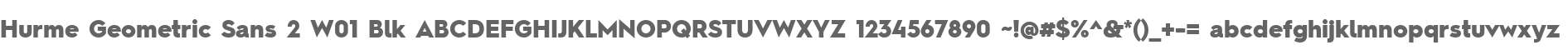 Hurme Geometric Sans 2 W01 Blk