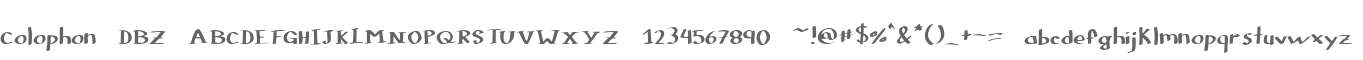 Colophon DBZ