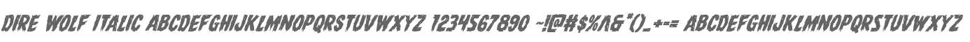 Dire Wolf Italic