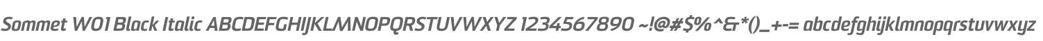 Sommet W01 Black Italic