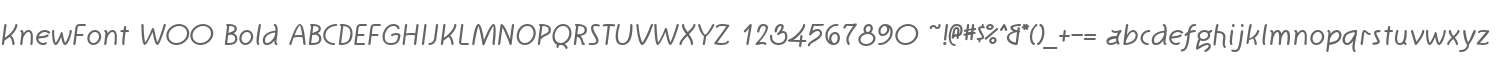 KnewFont W00 Bold