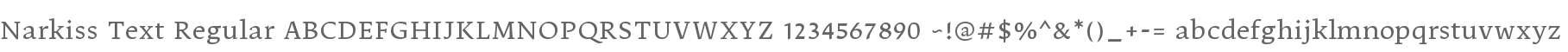 Narkiss Text Regular