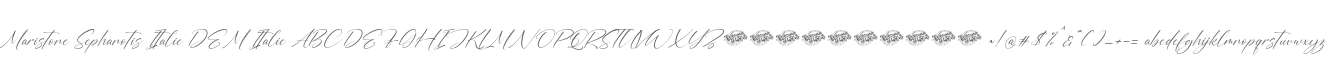 Maristone Sephanotis Italic DEM