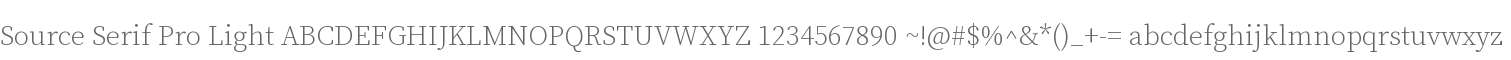 Source Serif Pro Light