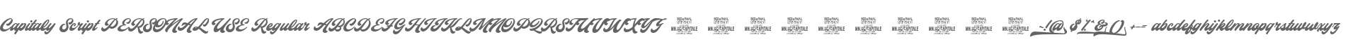 Capitaly Script PERSONAL USE