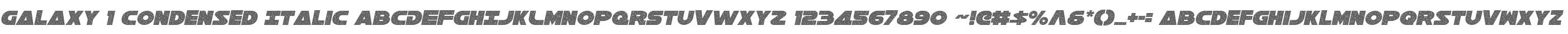 Galaxy 1 Condensed Italic