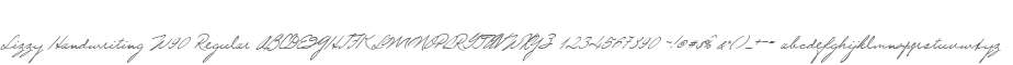Lizzy Handwriting W90 Regular