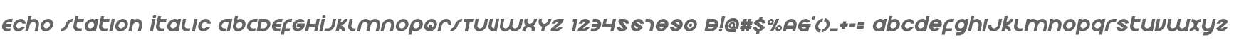 Echo Station Italic