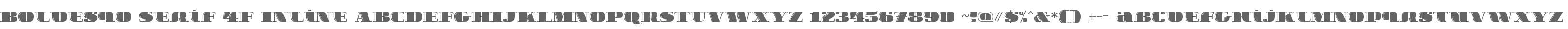 Boldesqo Serif 4F Inline