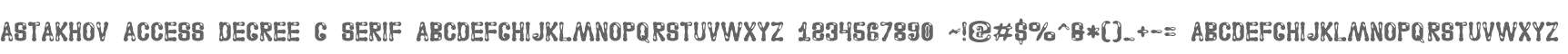 Astakhov Access Degree G Serif