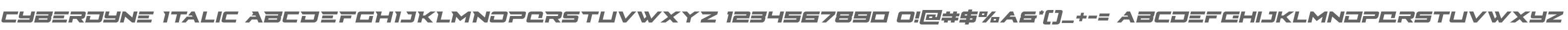 Cyberdyne Italic