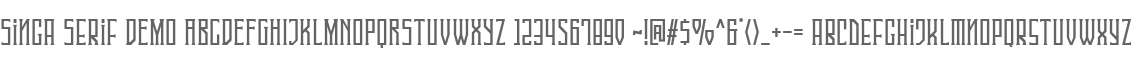 Singa Serif DEMO