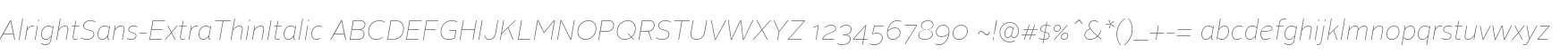 AlrightSans-ExtraThinItalic