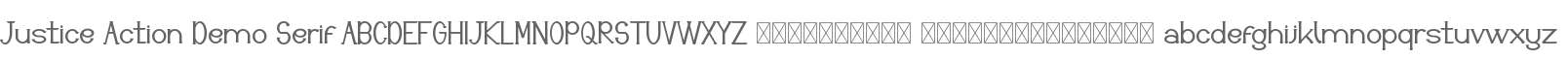 Justice Action Demo Serif