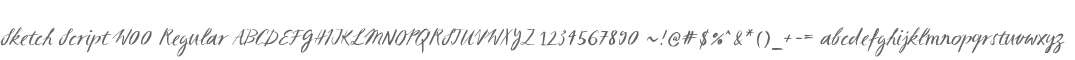 Sketch Script W00 Regular
