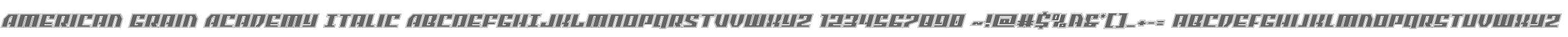 American Grain Academy Italic