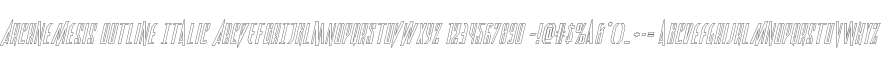 Archnemesis Outline Italic