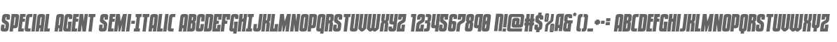 Special Agent Semi-Italic