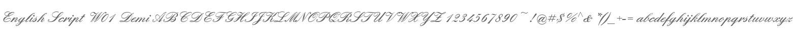 English Script W01 Demi