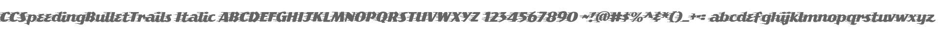 CCSpeedingBulletTrails Italic
