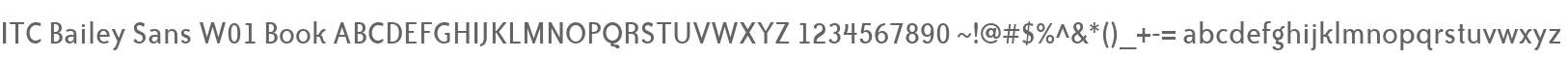 ITC Bailey Sans W01 Book