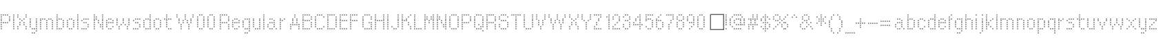 PIXymbols Newsdot W00 Regular