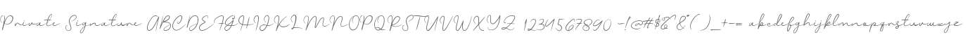 Private Signature