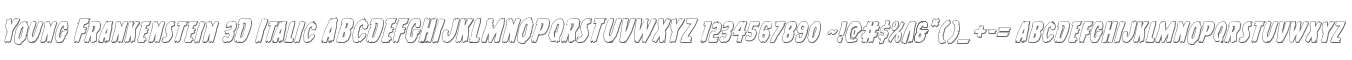 Young Frankenstein 3D Italic