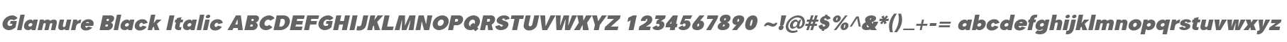 Glamure Black Italic