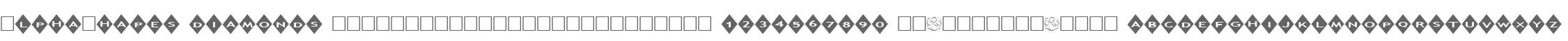 AlphaShapes diamonds