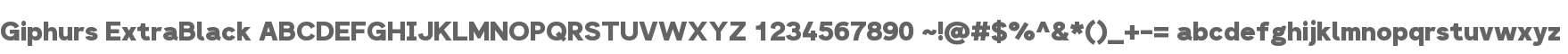 Giphurs ExtraBlack