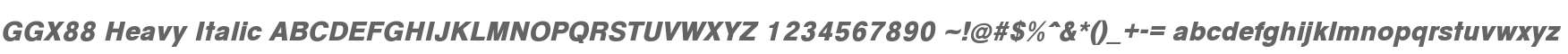 GGX88 Heavy Italic