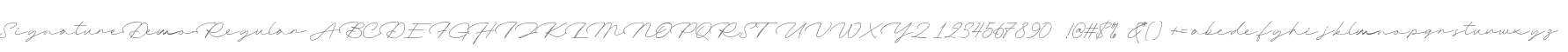 Signature Demo
