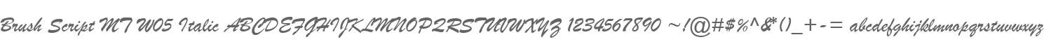 Brush Script MT W05 Italic