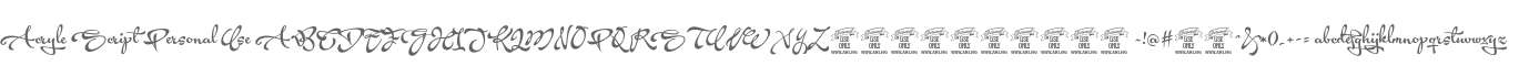 Acryle Script Personal Use
