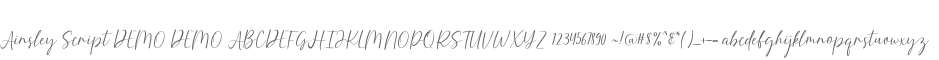 Ainsley Script DEMO DEMO