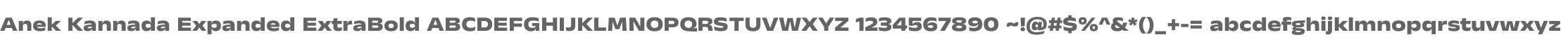 Anek Kannada Expanded ExtraBold