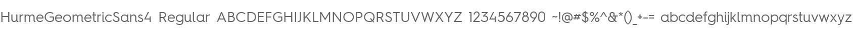 HurmeGeometricSans4 Regular